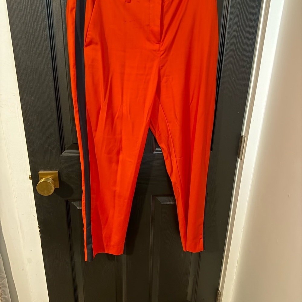 Wildfang Orange Pants with Black Accents